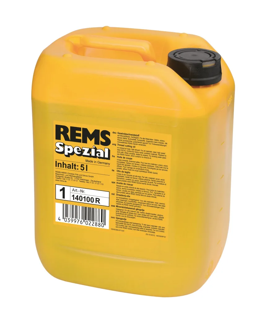 REMS Spezial Gängolja mineralisk 10 l, i dunk