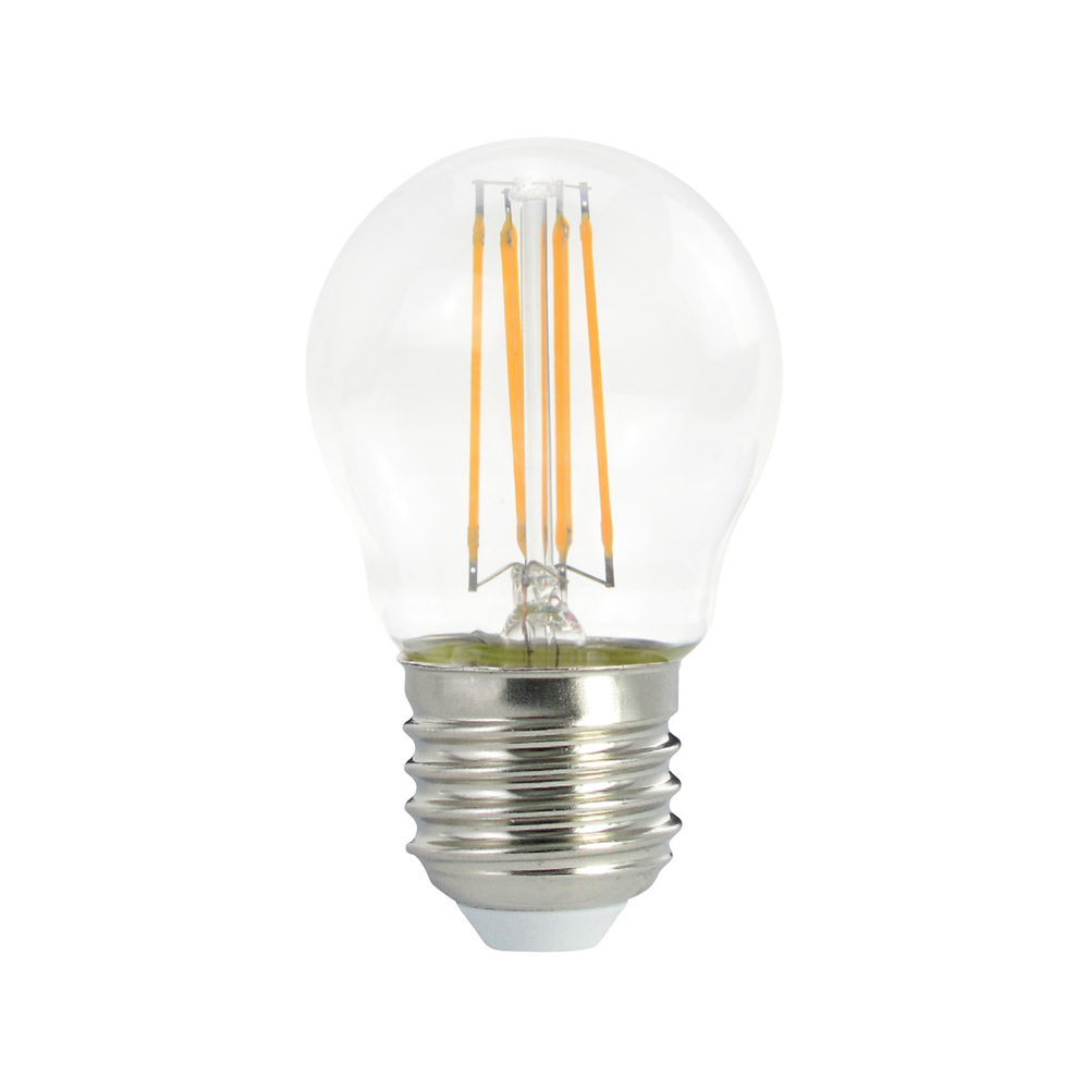 Airam Filament LED-klotlampa ljuskälla E27, klar, dimbar 2700K 470 lm 4W