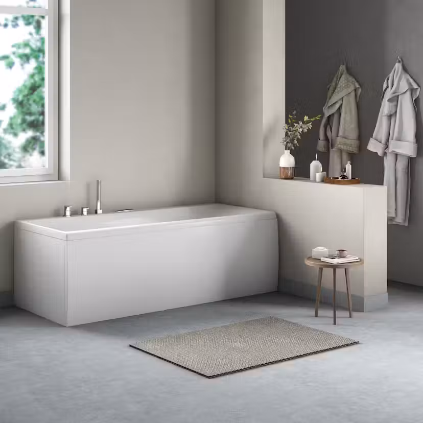Bubbelbadkar Comfornette Miami BxHxD: 800x600x450 mm, Blandare Quattro, Bottenmassage: Nej, Manöverpanel: Ja, 3kW 16A, Längd: 1800 mm, Ljusterapi: Ja, Belysning: Ja, Comfort, Vänster, 1800x800