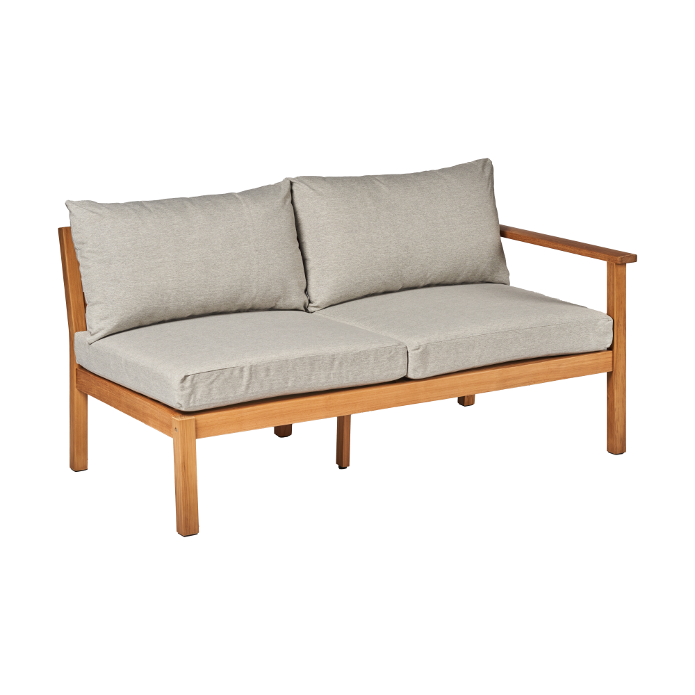 Stockaryd soffmodul 2-sits vänster teak/light grey
