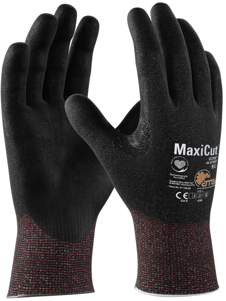 ATG MaxiCut Ultra F 44-6745F Skärskyddshandske svart 10