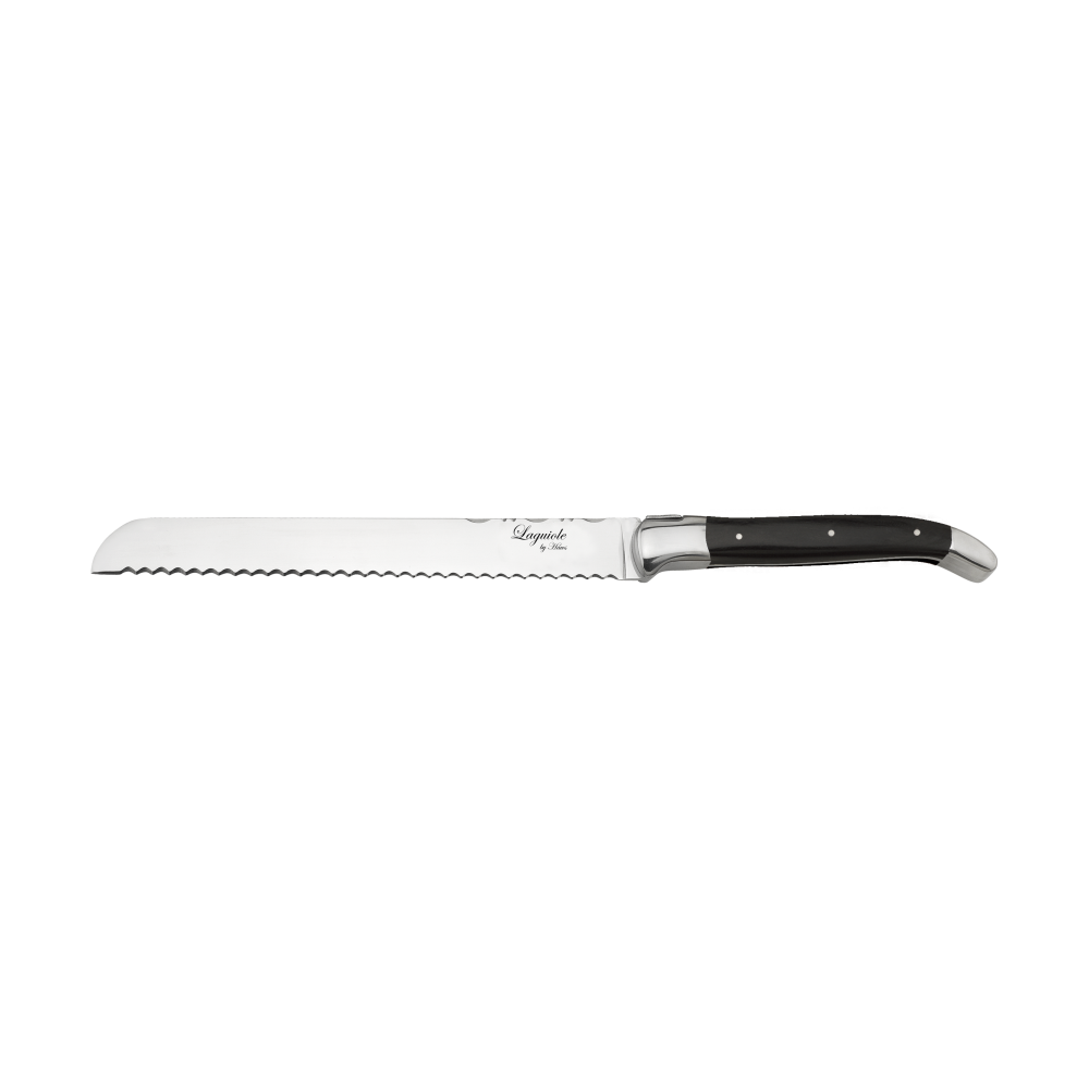 Laguiole by Hâws brödkniv 24,4 cm, Black