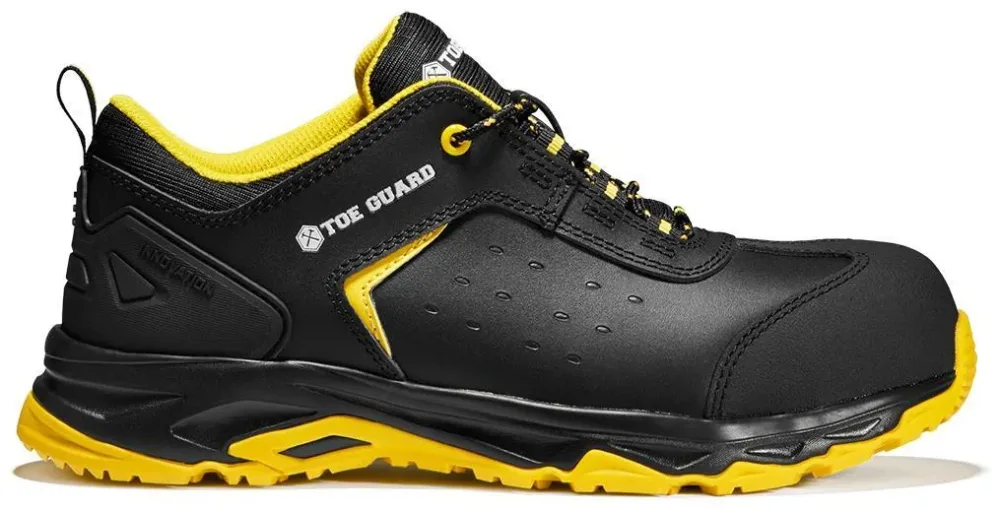Toe Guard Wild Low Skyddssko svart/gul, S3, glasfiberhätta 42