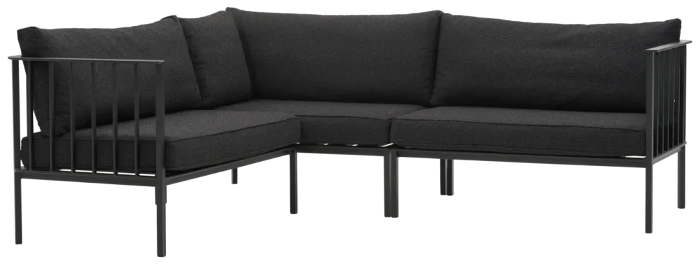 Brafab Upper Loungesoffa Svart/Teddy Black - Bild 2