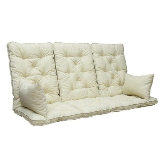 Soffdyna med ryggstöd Maxi Hög Rygg med Sidokuddar Beige