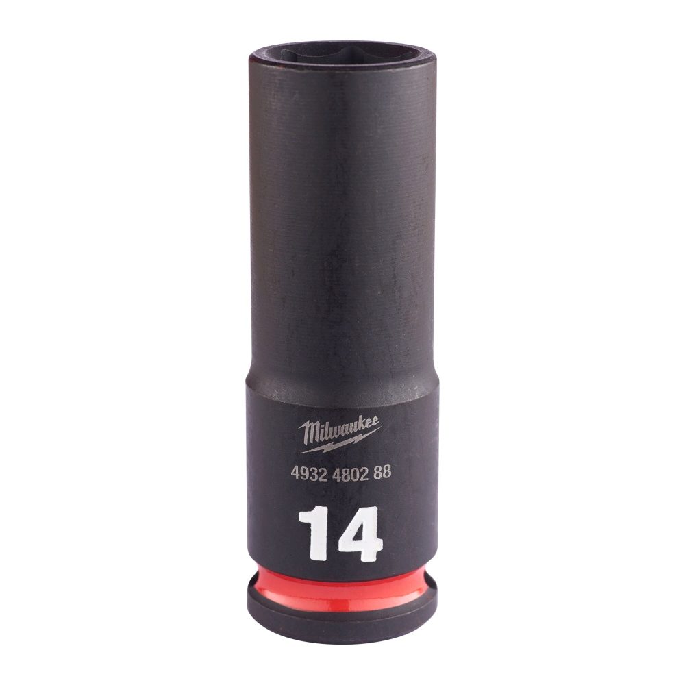 Kjøp Milwaukee Krafthylse shockwave impact duty, 3/8", 14 mm