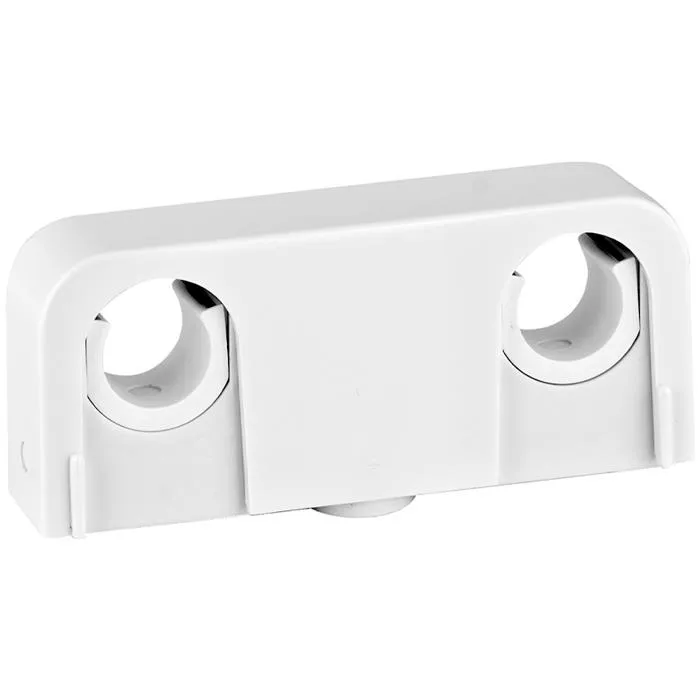 Faluplast Snap 14080 Rörklämma dubbel, 16/20 mm, vit