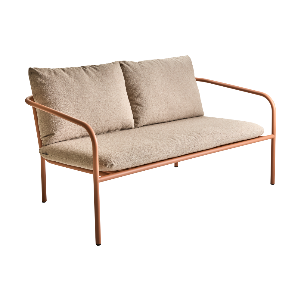 Bendt soffa, Teddy beige-peach
