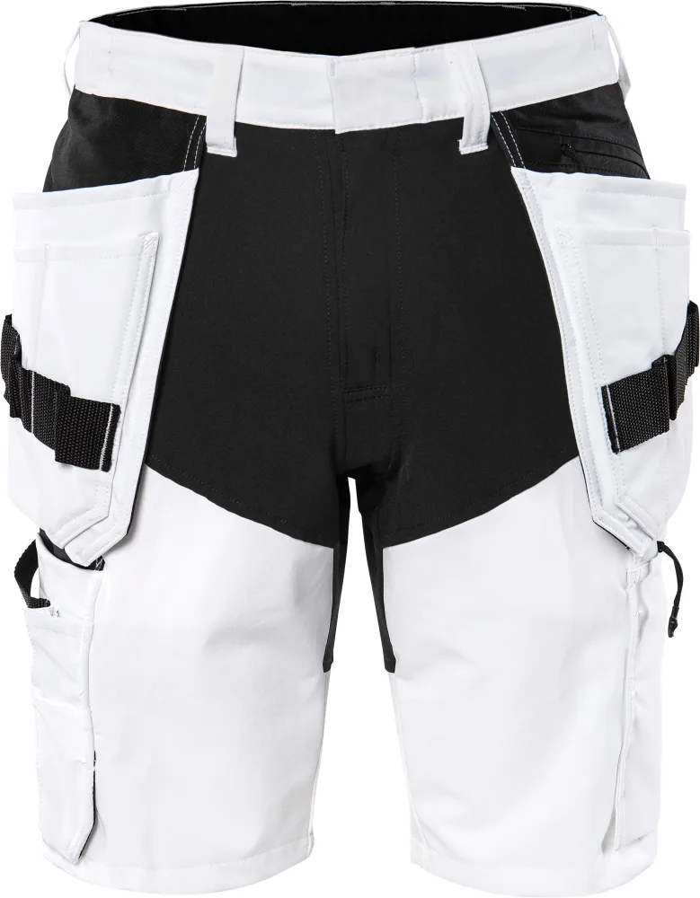 Fristads 2762 LWS Hantverkarshorts vit/svart C46
