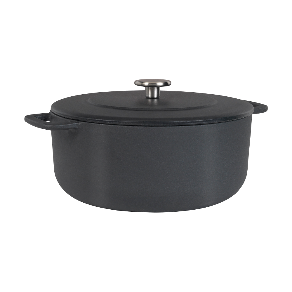 Combekk Enameled gjutjärnsgryta Ø24 cm, Black