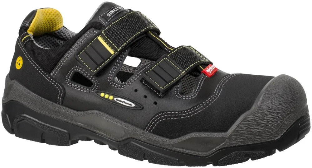Jalas 1518 Antislip+ Skyddssandal S1P, svart 46