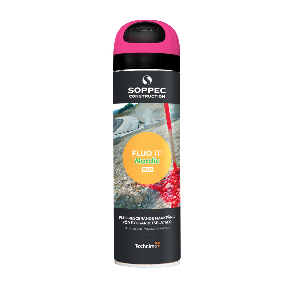 MARKERINGSFÄRG SOPPEC FLUO TP NORDIC ROSA, 500ML