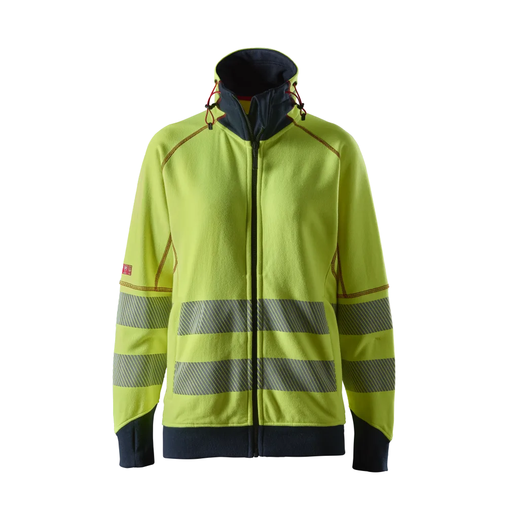 Snickers Workwear ProtecWork 2367 Varseltröja varsel, gul/marinblå, dam, klass 3, flamskydd M