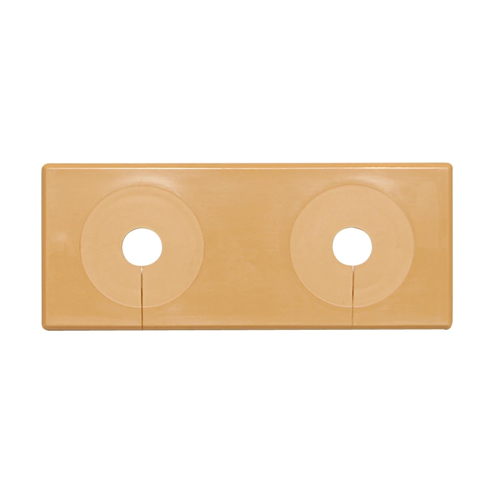 Vulkbricka Dubbel Delbar 12-22mm Brun Faluplast