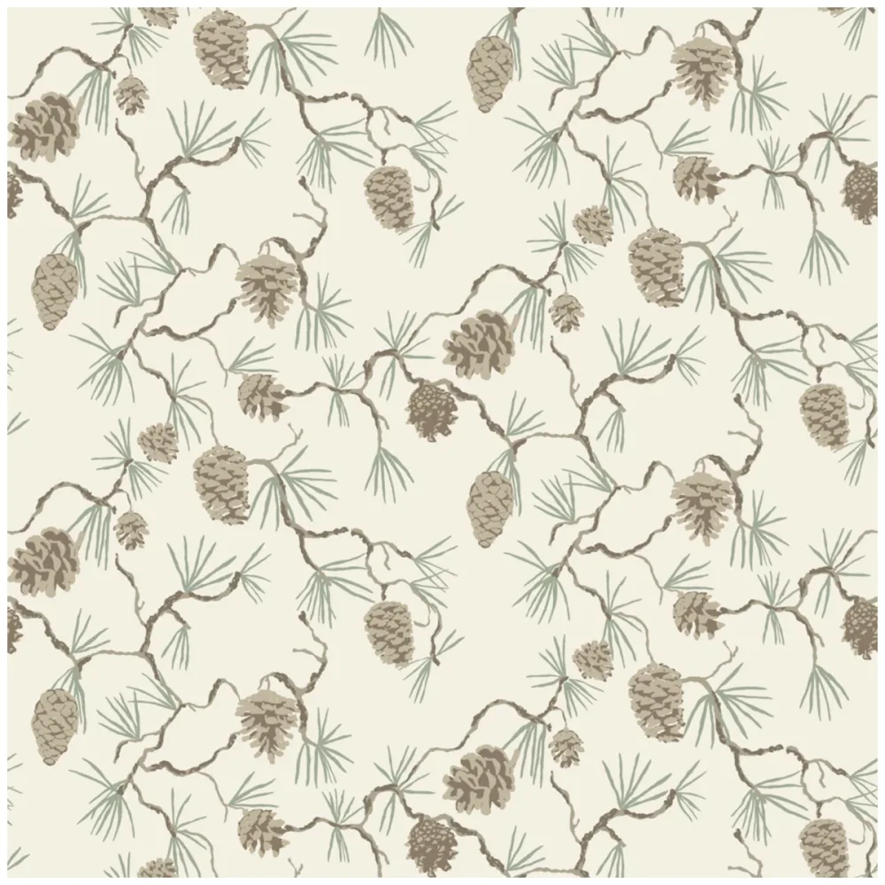 Ester Tallskog 20115 Beige Tapet - Midbec | Stuvbutiken