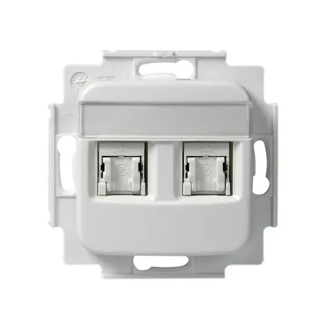 ABB FOT6208 Modularuttag 2 x RJ45, komplett