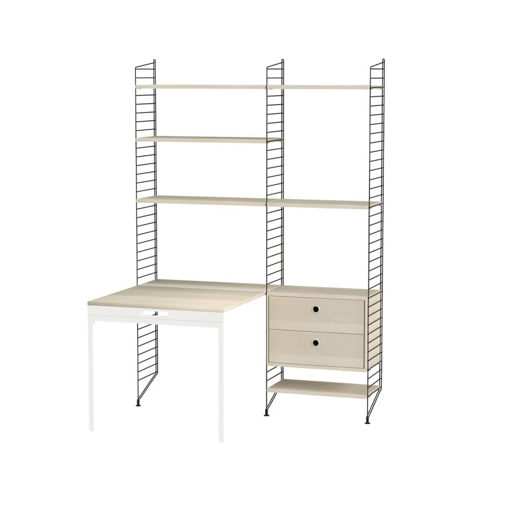 String kontor ask & svart - Kombination E