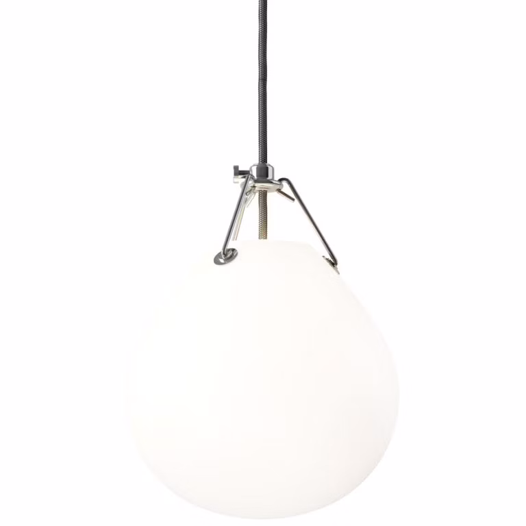 Moser Pendel Ø185 mm, Matt Vitt Opalglas