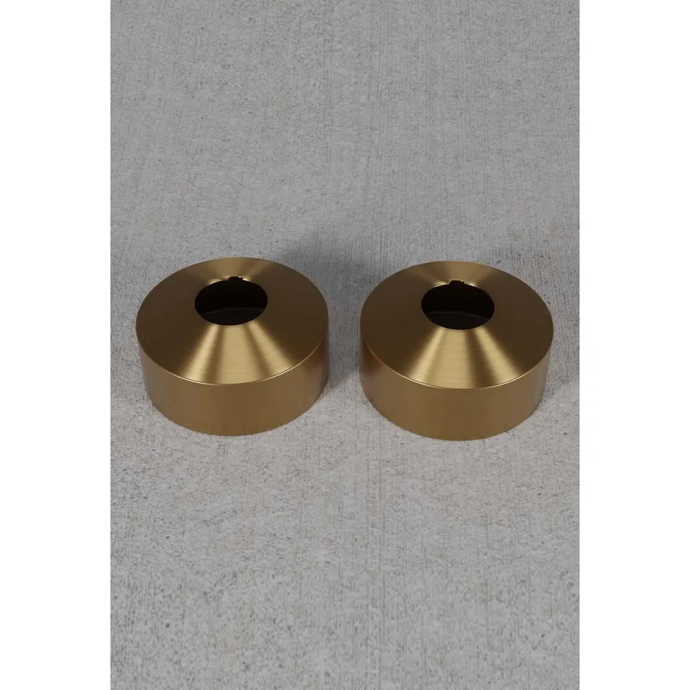 Täcklock Steel Pleasure 2 Brushed Brass | Stuvbutiken - Bild 2