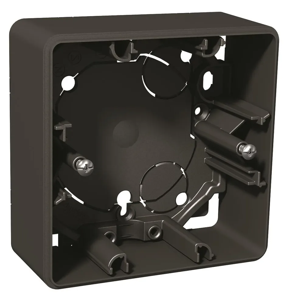 Schneider Electric Exxact Förhöjningsram Antracit, 35 mm 3-fack