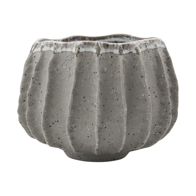 Shell kruka Ø18 cm, Grå