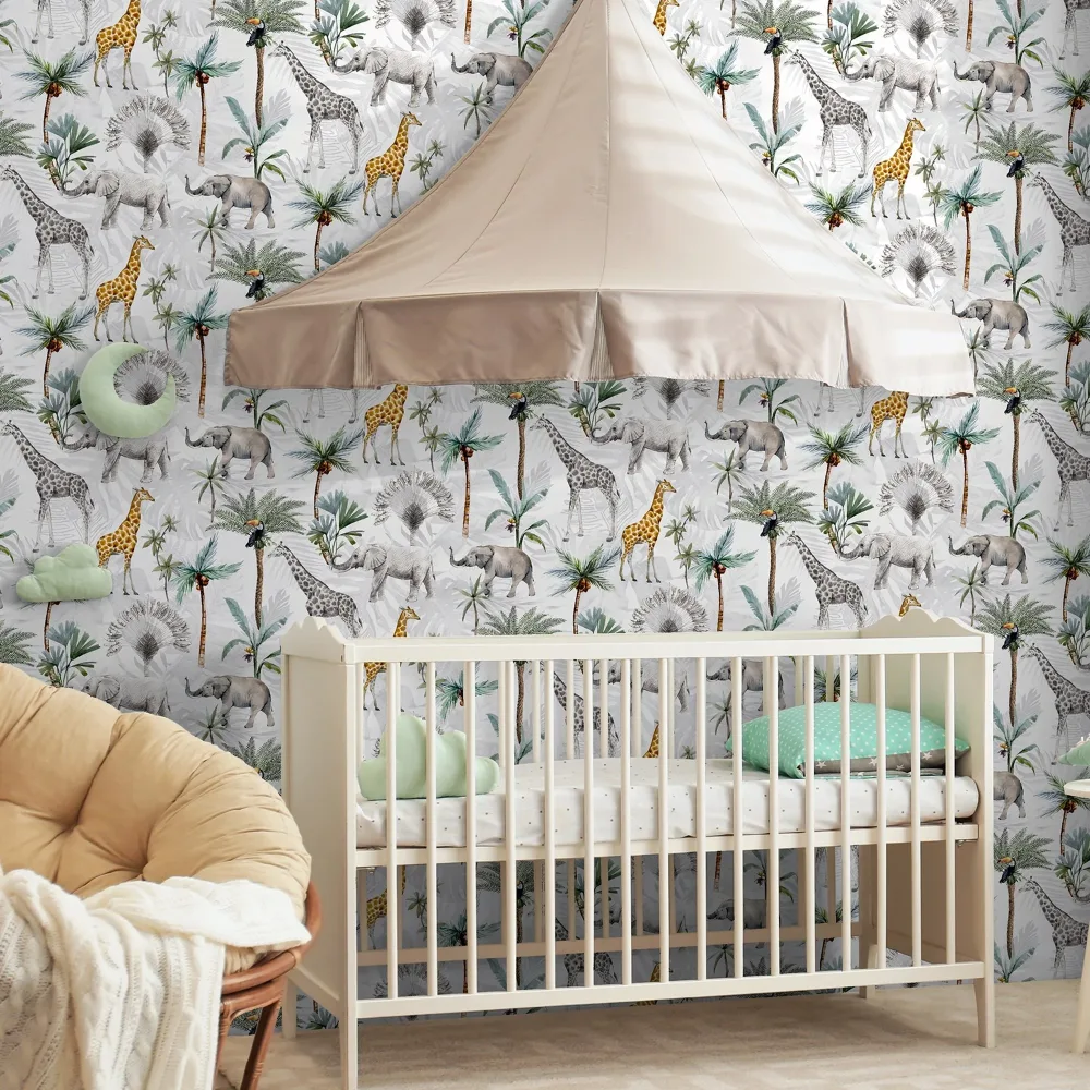 Arthouse Fantasia III 923709 Tapet Serengeti Animals Multicoloured Orange/vit/grå/brun