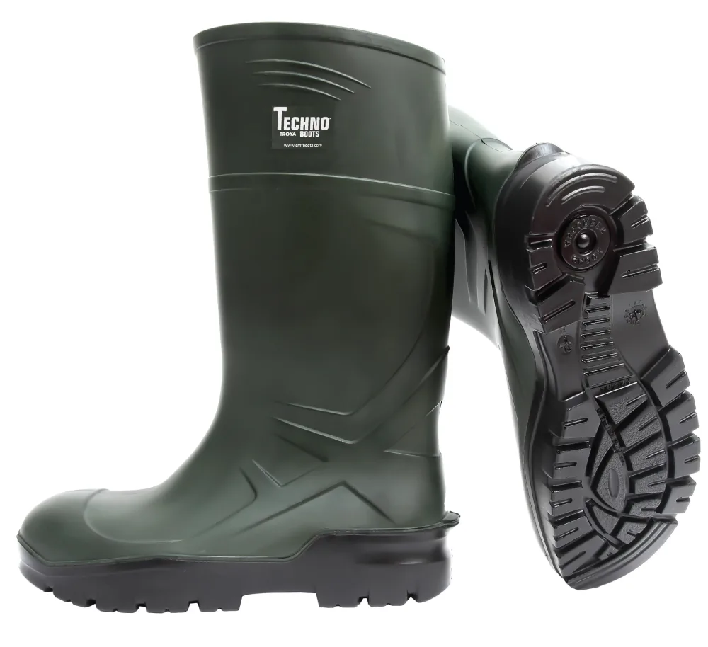 Techno Boots S5 Skyddsstövel grön, PU 44