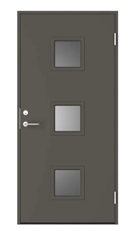 Swedoor C7060 Ytterdörr mörkgrå (S 7000-N) 988x2080 mm