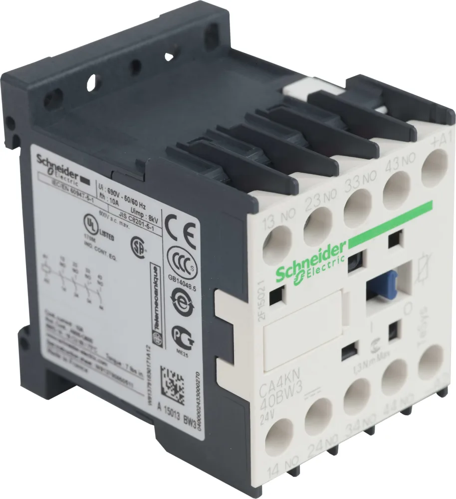 Schneider Electric CA4KN31BW3 Hjälprelä 24 V, 10 A, lågförbrukande