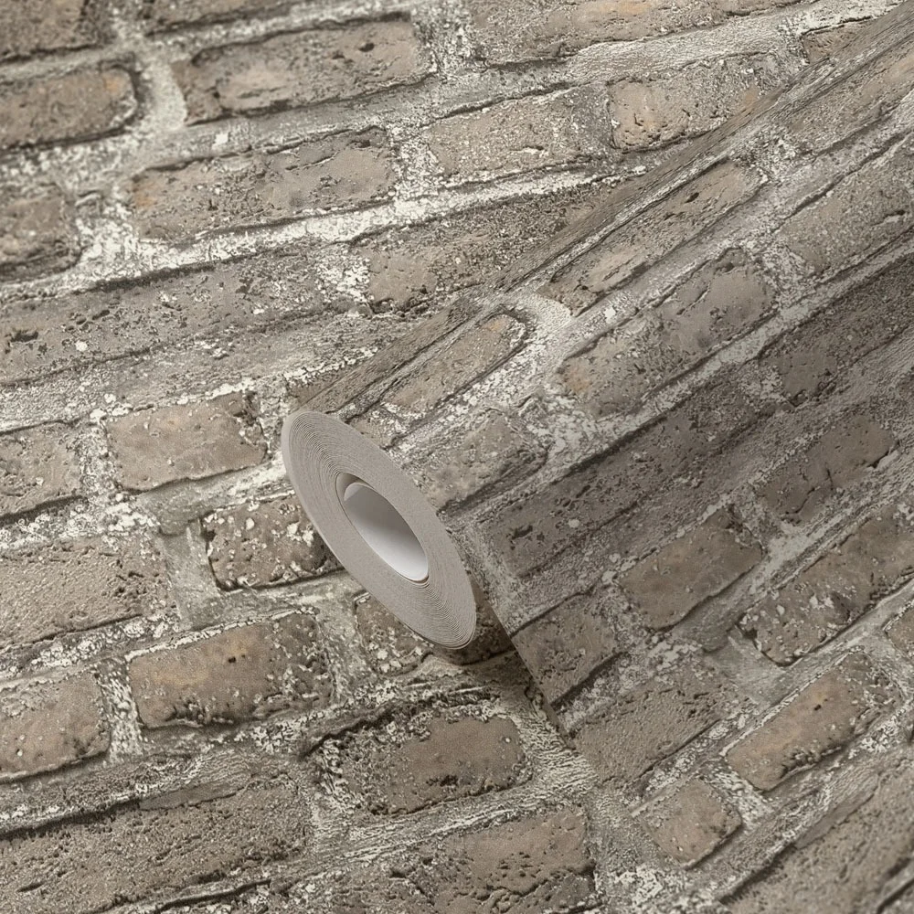 Living Walls Best of Wood´n Stone III T1394 Tapet Vit/grå