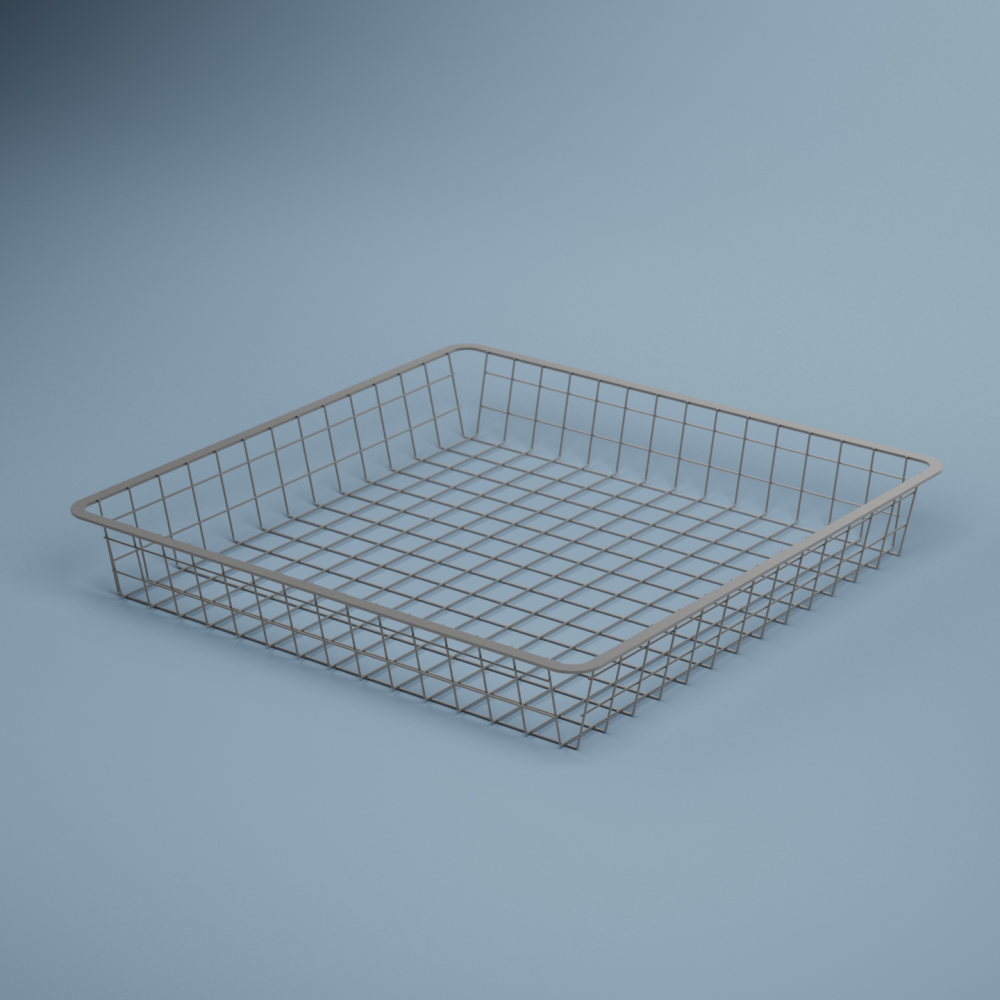 TRÅDBACK SILVER 527X527X85MM