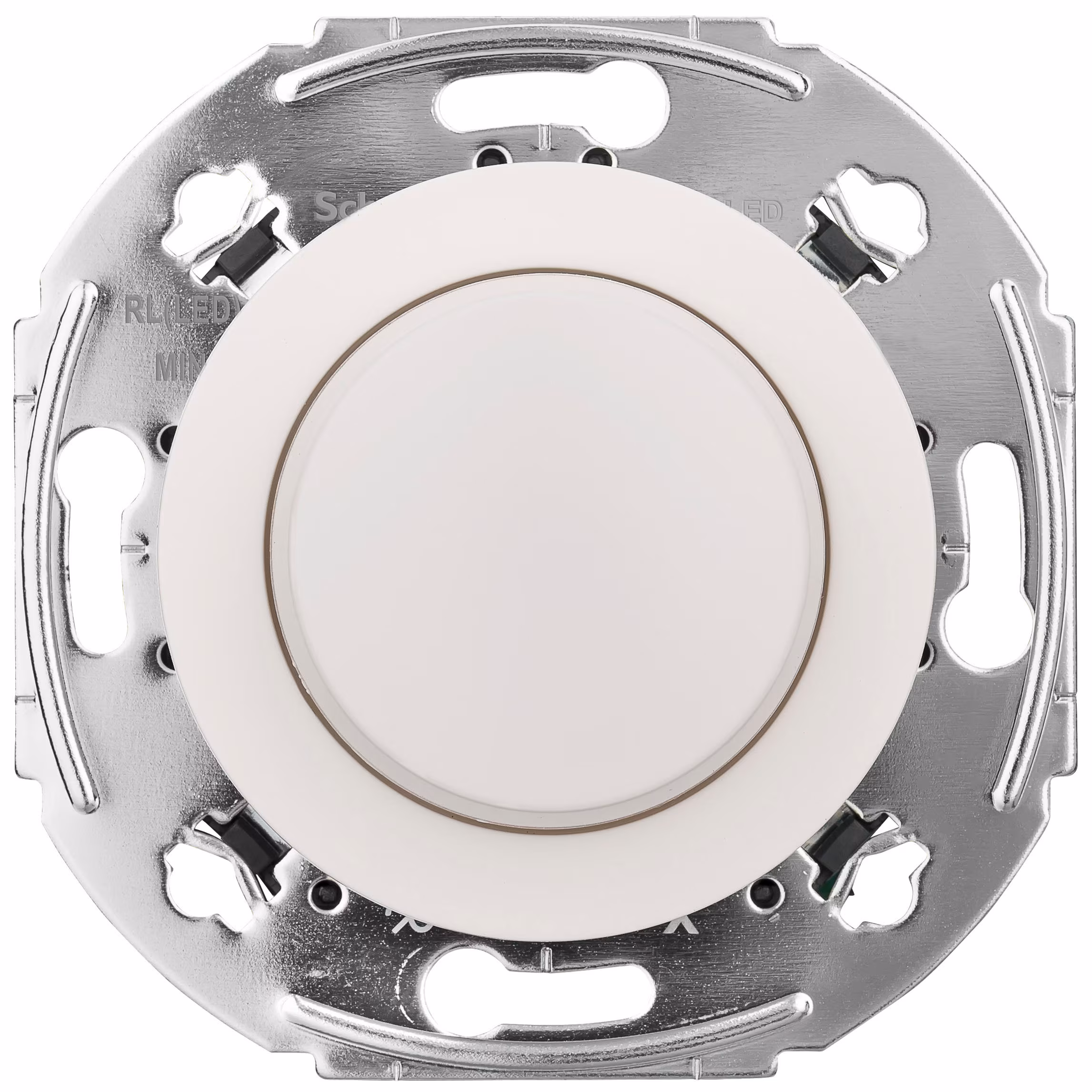 Kjøp Schneider Electric Dimmer, Renova, vrid, LED, 400W, innfelt, bakplatekontrollert LED 4-200VA, forkantkontrollert LED 4-40VA, skrueforbindelse, Hvit