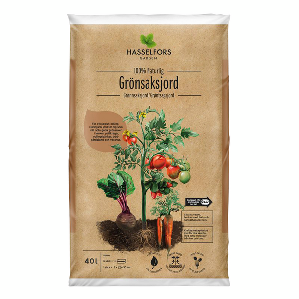 GRÖNSAKSJORD HASSELFORS GARDEN 40 L