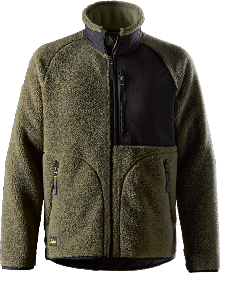 FLEECEJACKA POLARTEC AW KHAKIGRÖN/SVART STL L