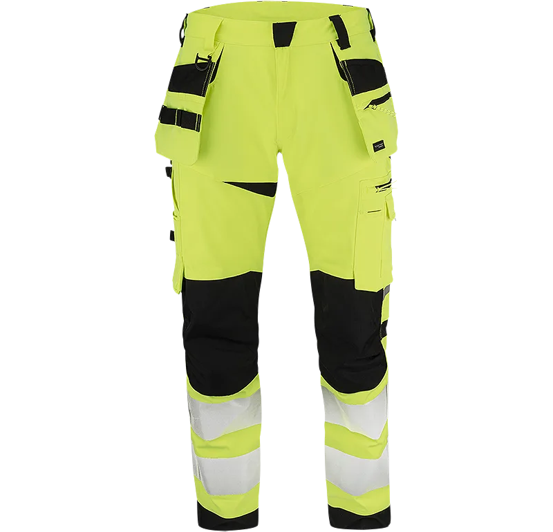 Texstar FP53120991240 Arbetsbyxa Hi-Vis gul/svart Hi-Vis gul/svart