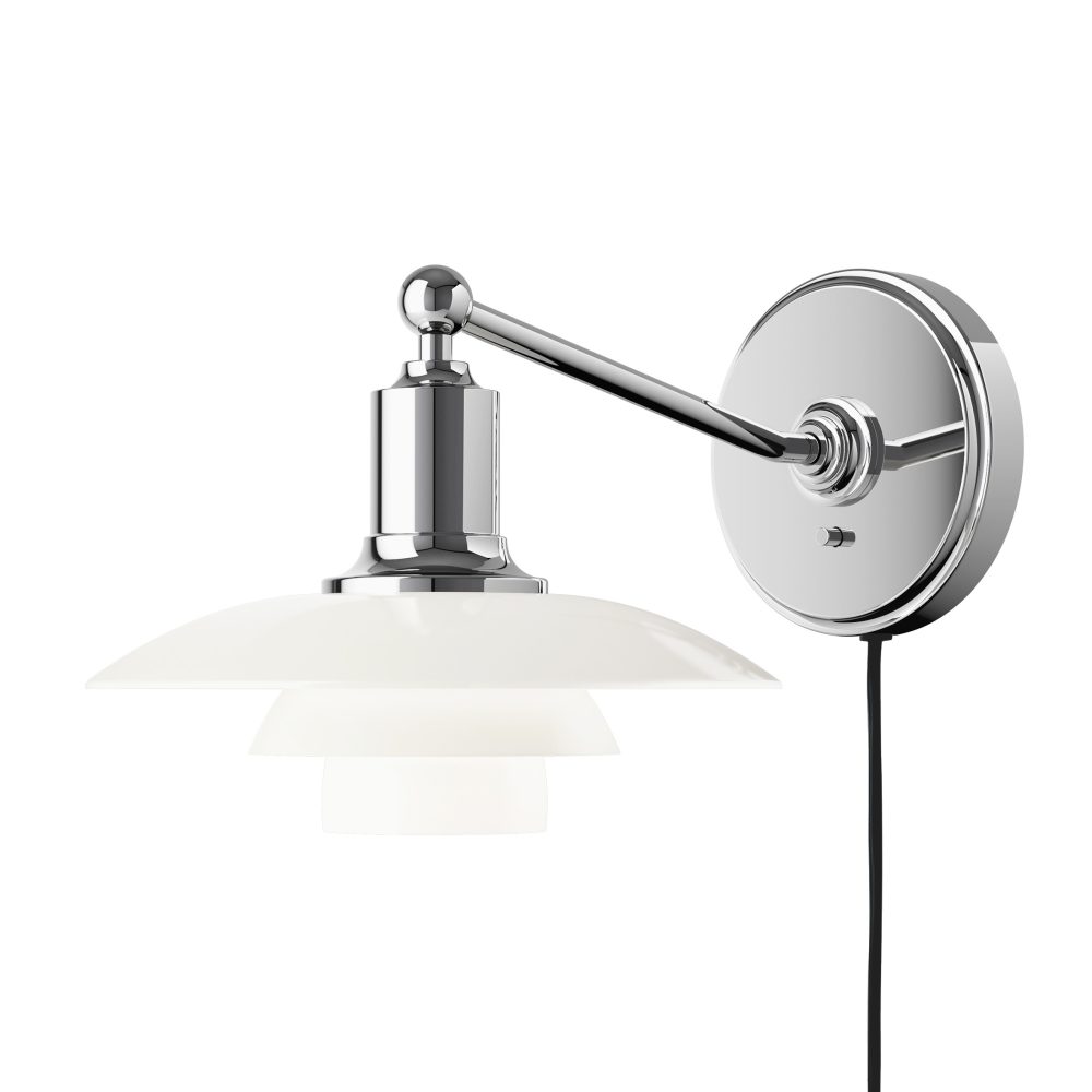 PH 2/1 vägglampa, Förkromad högglans