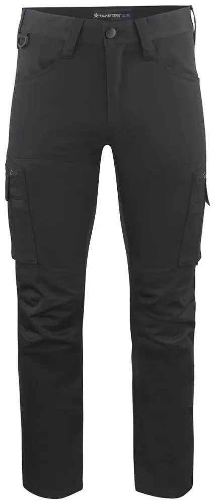 Texstar FP381990034DH Servicebyxa med stretch, svart Svart