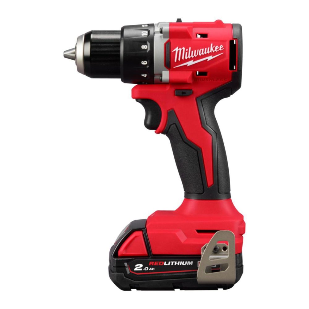 Kjøp Milwaukee Borskrutrekker M18, BLDDRC-202C, inkl. batteri & lader