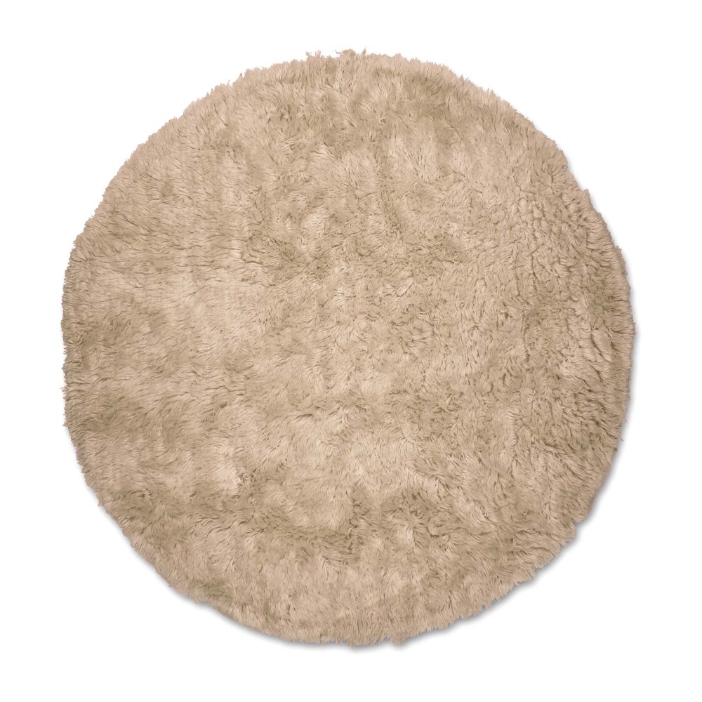 Cloudy ullmatta Ø160 cm, Beige