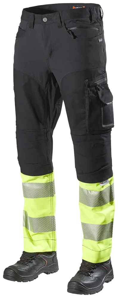 L.Brador 185PB Servicebyxa hi-vis gul, klass 1 D88
