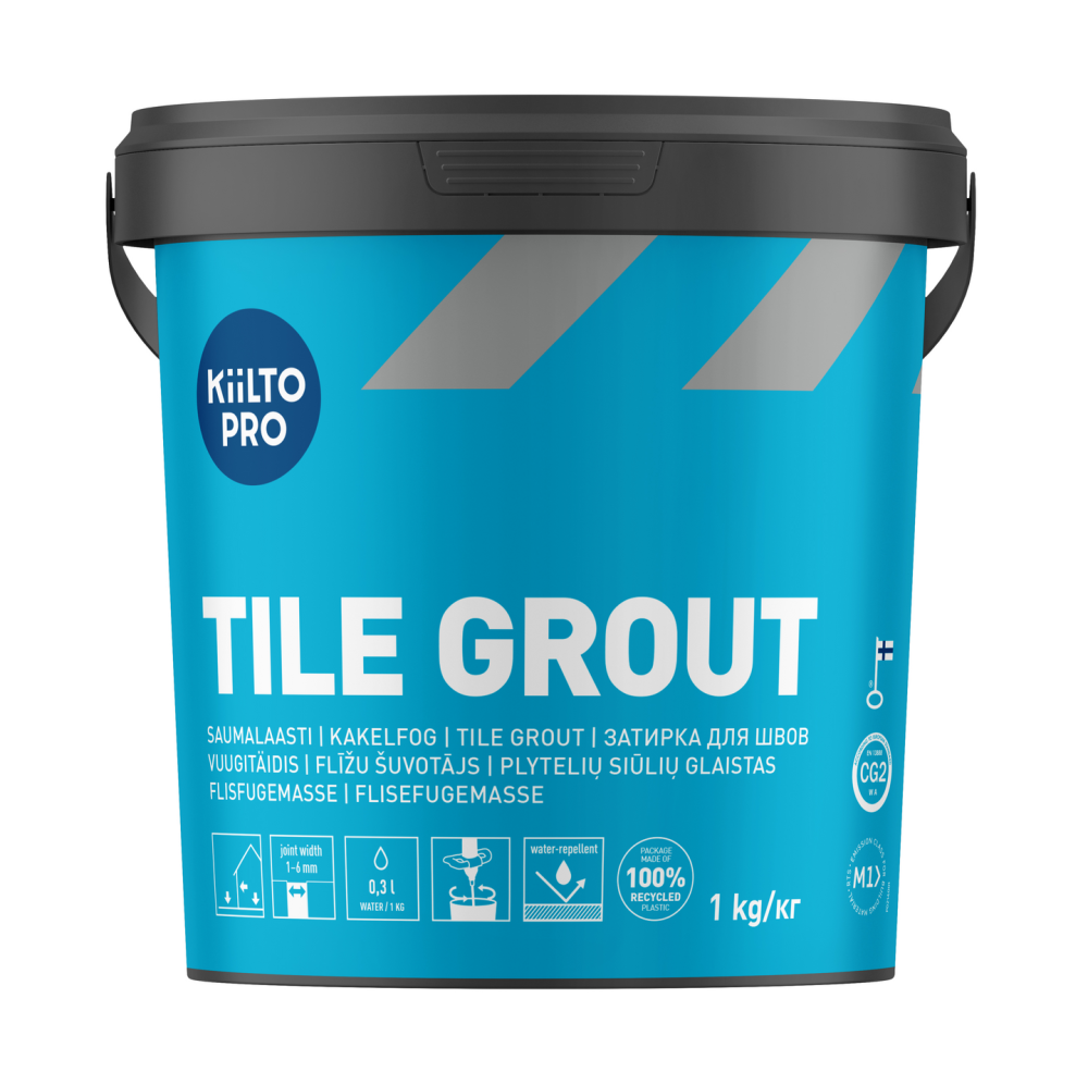 KAKELFOG KIILTO PRO 41 MELLANGRÅ 1KG