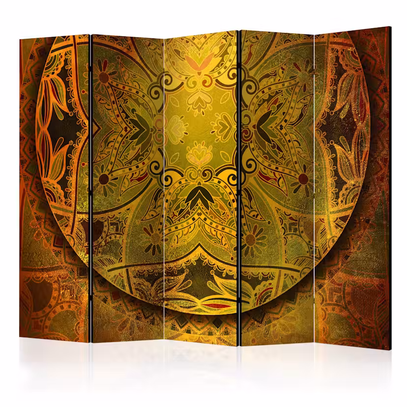 Rumsavdelare Skärmvägg Arkiio Mandala: Golden Poem II 225x172 cm