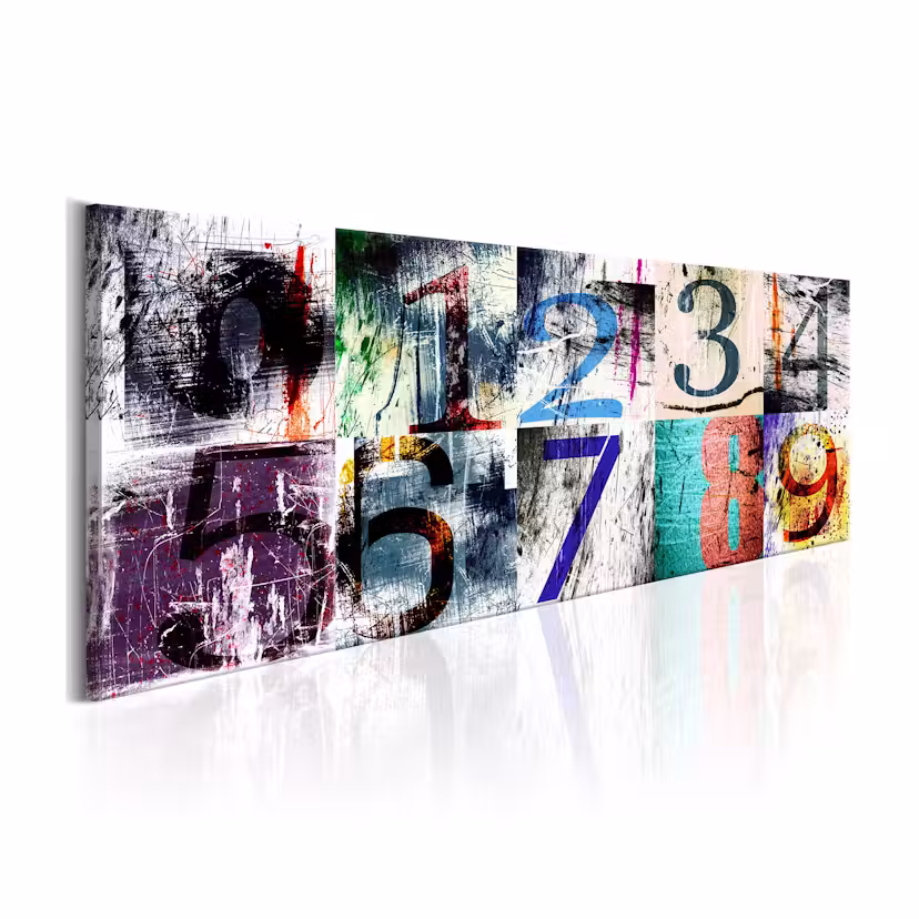 Tavla Arkiio Colourful Numbers 120x40 cm