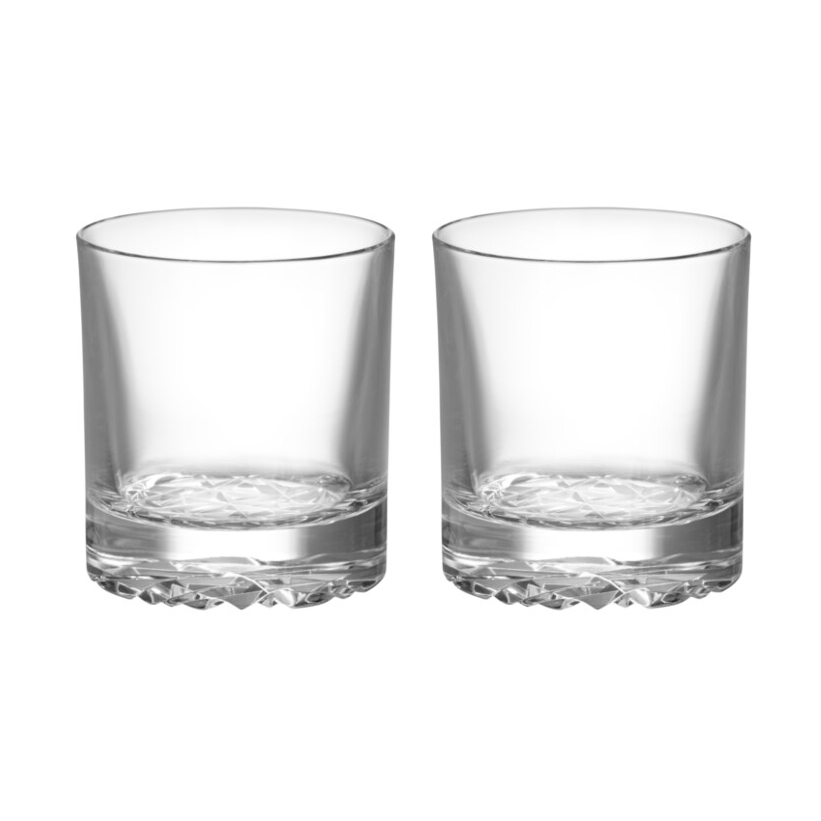 Carat double old fashioned glas 28 cl 2-pack, Klar