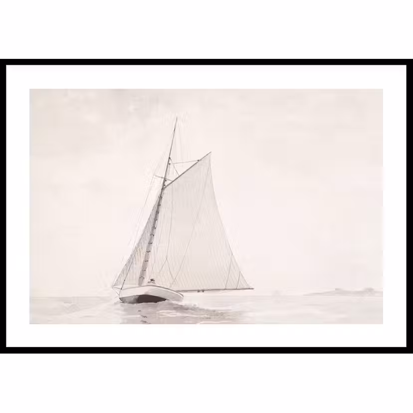 Poster Gallerix Sailing Off Gloucester By Winslow Homer 50x70 cm