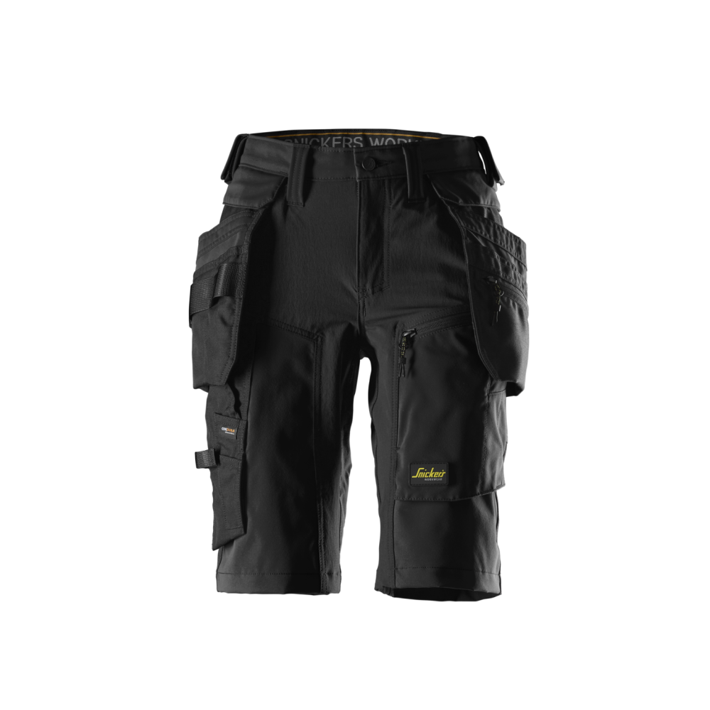 STRETCHSHORTS DAM AW HF SVART STL 38