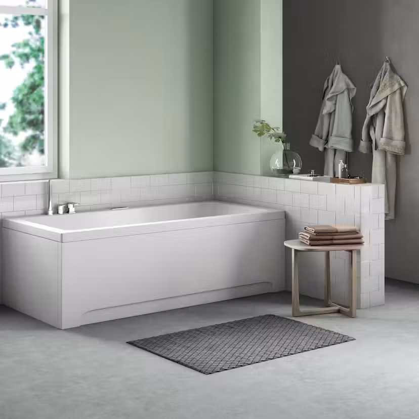 Bubbelbadkar Comfornette Monaco BxHxD: 900x610x470 mm, Utan blandare, Bottenmassage: Nej, Manöverpanel: Nej, Underhållsvärme: Nej, Längd: 1900 mm, Ljusterapi: Nej, Belysning: Nej, Classic, 360 l, Höger, 1900x900