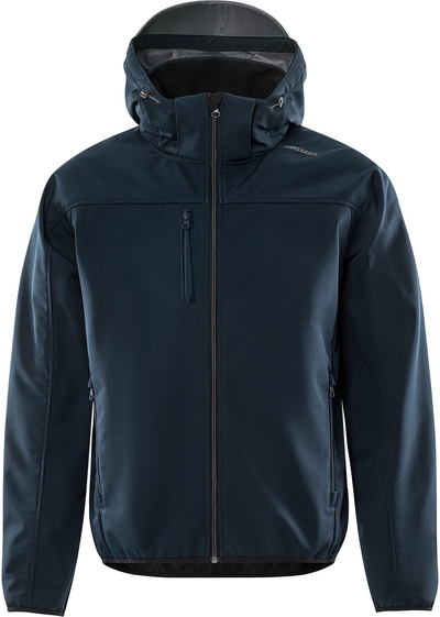 SOFTSHELLJACKA HUVA 4655 GBF MÖRK MARINBLÅ/GRÅ STL 2XL