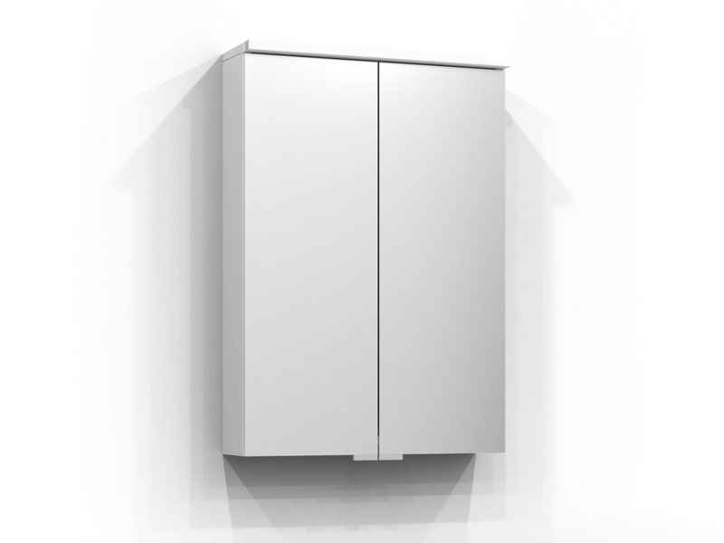 SPEGELSKÅP SVEDBERGS SAREK VIT LED EL 2HYLL TVLJ 50X15,1X71,6CM