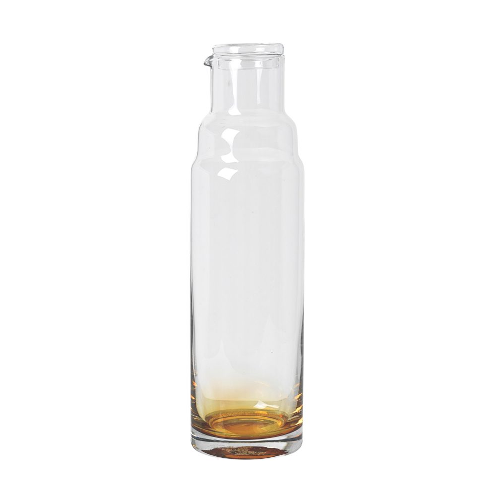 Amber karaff med lock, 100 cl